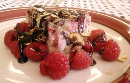 Raspberry Upside Down Cake - Sundaes Best Hot Fudge Sauce