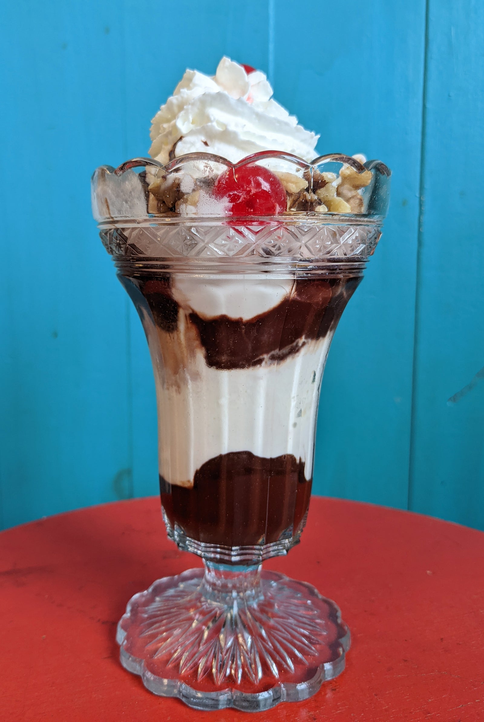 Raspberry Upside Down Cake Sundaes Best Hot Fudge Sauce